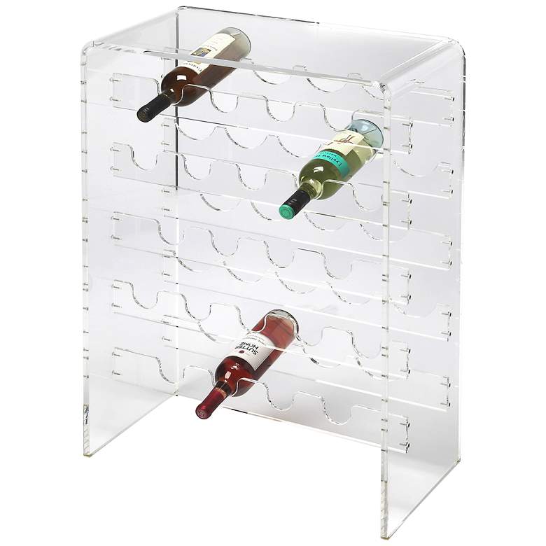 Image 2 Butler 34 inch High 20 Bottle Acrylic Wine Rack more views