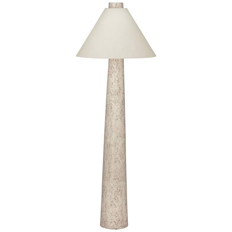 Image 1 Butler 62" High Textured Cream Floor Lamp