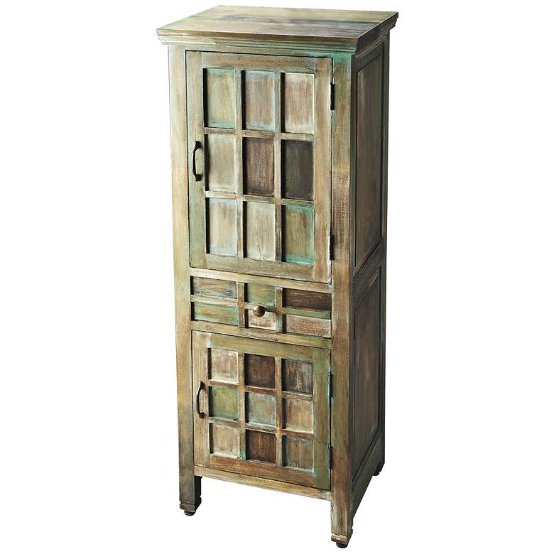 Image 1 Butler Artifacts 19 3/4" Wide Water Colors Accent Cabinet