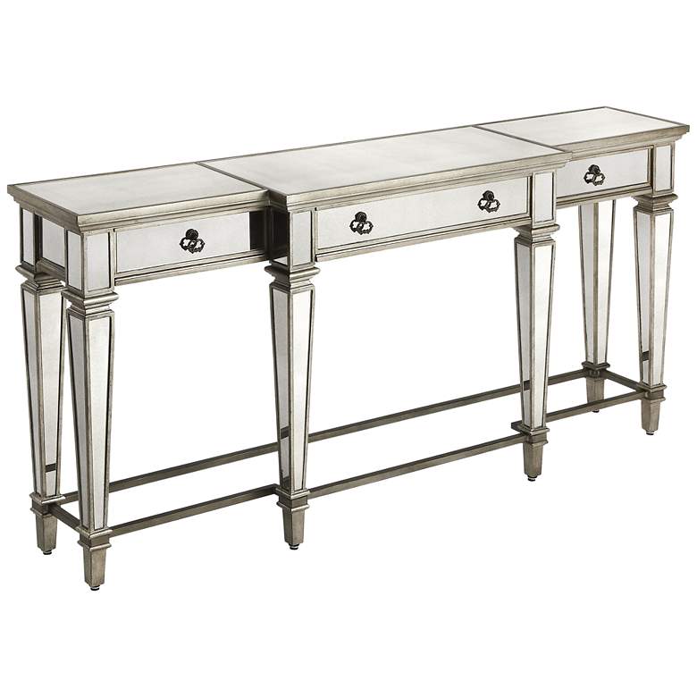 Image 1 Butler Celeste Mirrored 3-Drawer Console Table