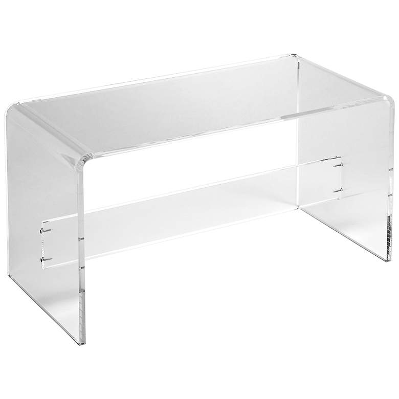 Image 1 Butler Crystal Clear Acrylic Rectangular Bench