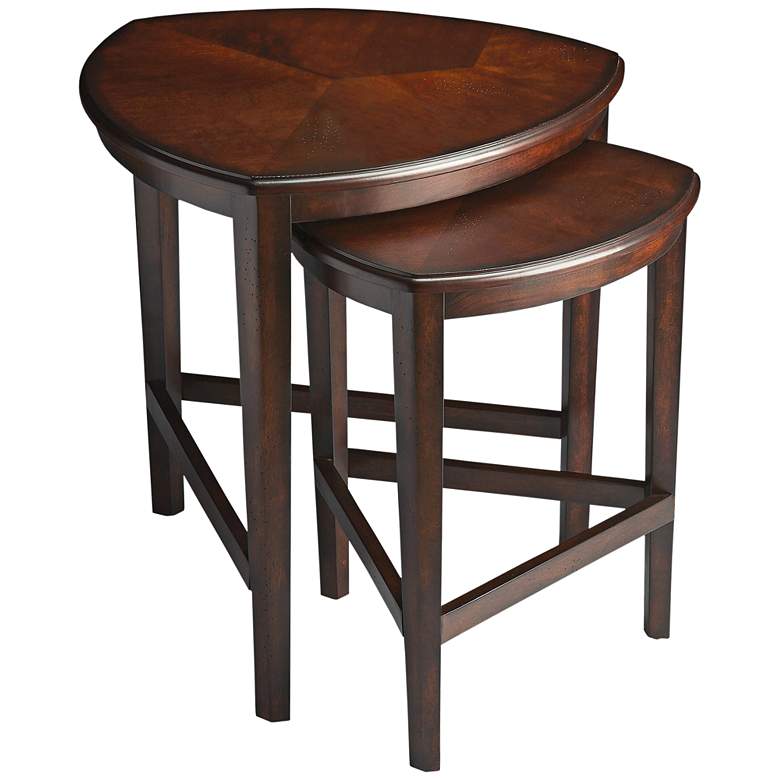 Image 1 Butler Finnegan 24 3/4 inch Wide Chocolate Wood Nesting Tables