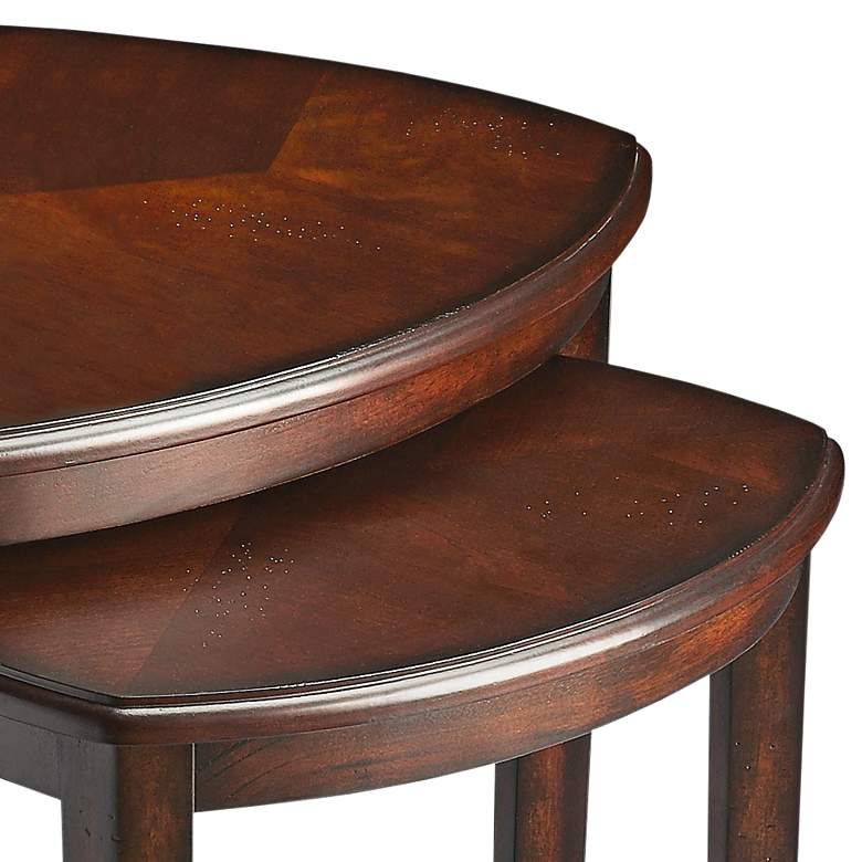 Image 2 Butler Finnegan 24 3/4" Wide Chocolate Wood Nesting Tables more views