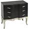 Butler Fleurot Black Distressed Wood 3-Drawer Console Chest