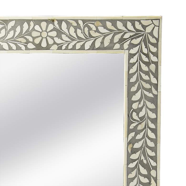 Image 3 Butler Laviano Gray Bone Inlay 20 1/2" x 36 1/2" Mirror more views