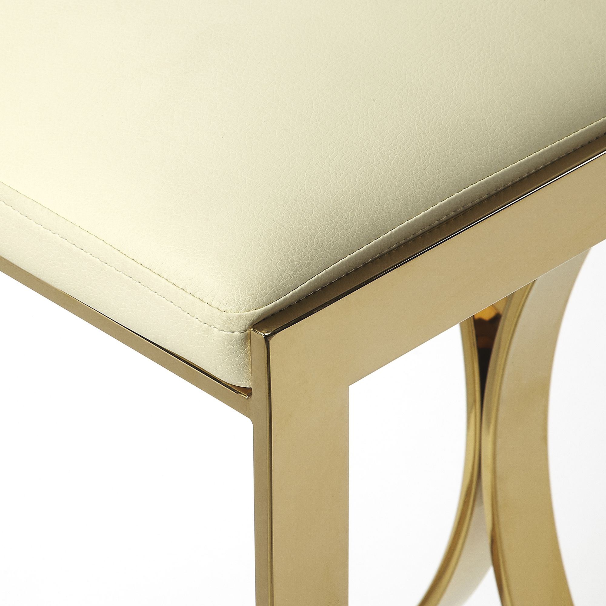 Image 4 Butler Natalya 25.5" Backless Modern Style Polished Gold Counter Stool more views