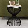 1_Butler Nicholas 14"W Open Hourglass Iron Cage Bunching Table