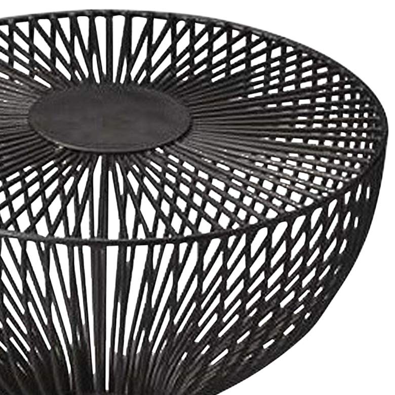 Image 3 Butler Nicholas 14"W Open Hourglass Iron Cage Bunching Table more views