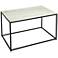 Butler Phinney 31 1/2"W Black Metal and Marble Coffee Table