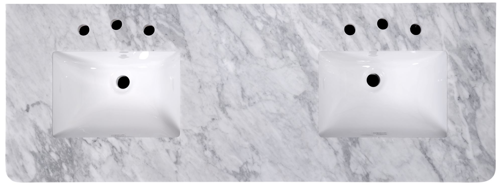 Butler Specialty Company Bianca 60 in. W Marble Top Bathroom Vanity, Brown