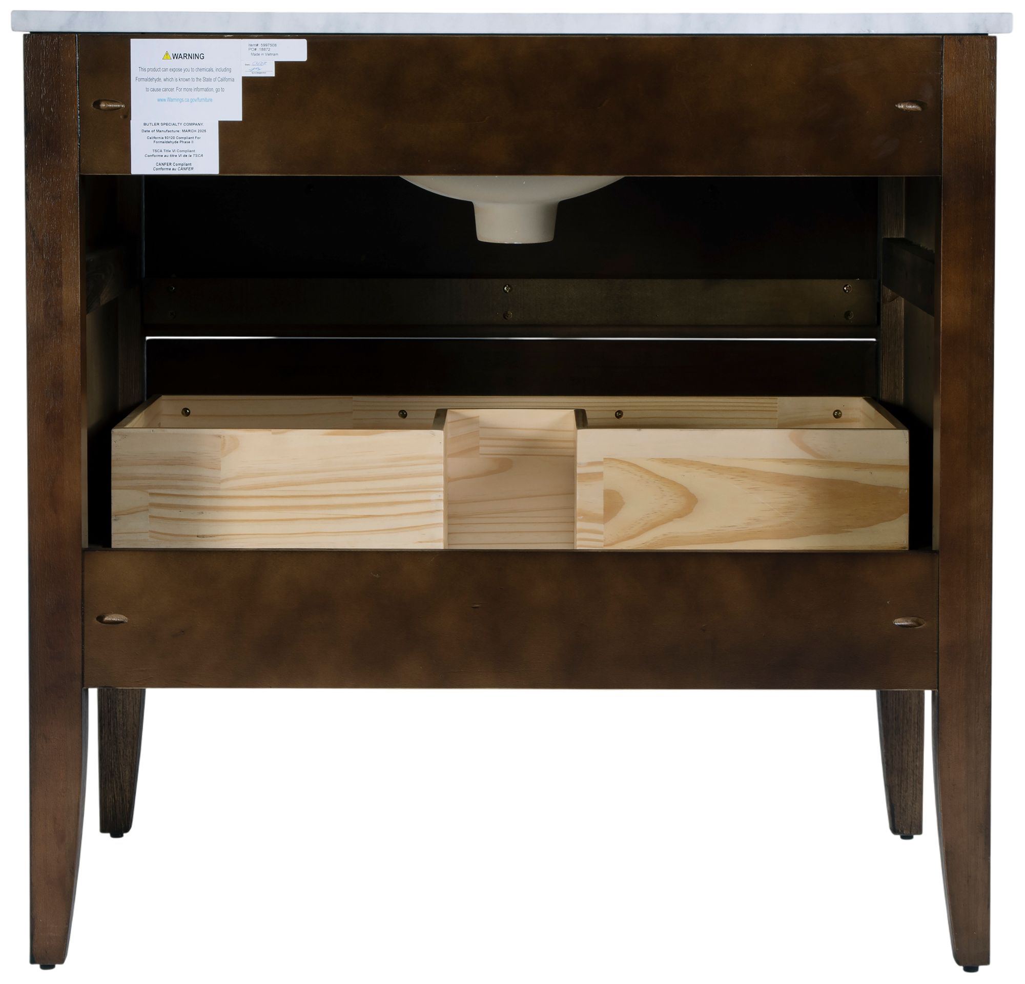 Image 5 Butler Specialty Company Bristol 36" W Bathroom Vanity, Dark Brown more views