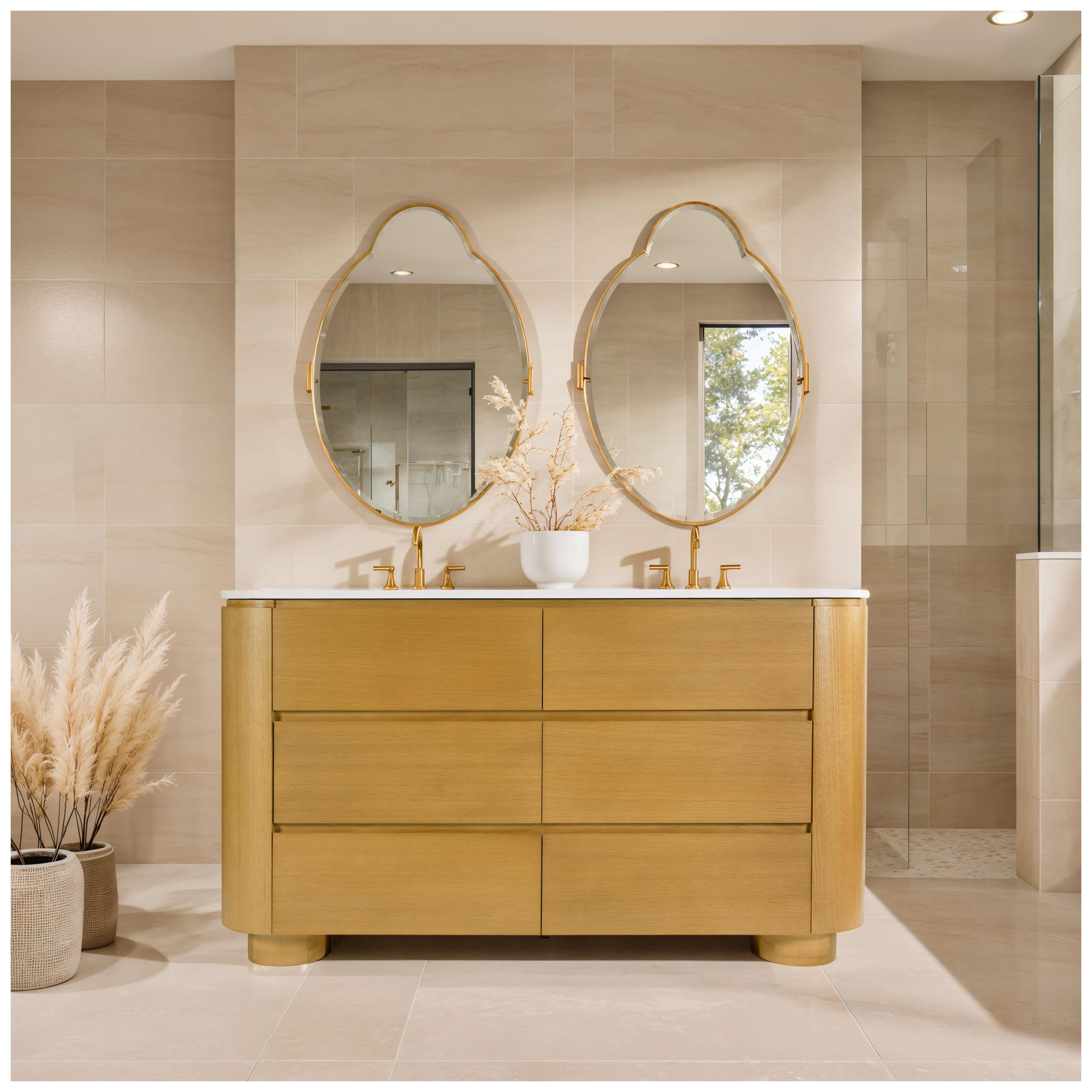 Image 2 Butler Specialty Company Genoa 60. in. W Bathroom Vanity, Light Brown more views