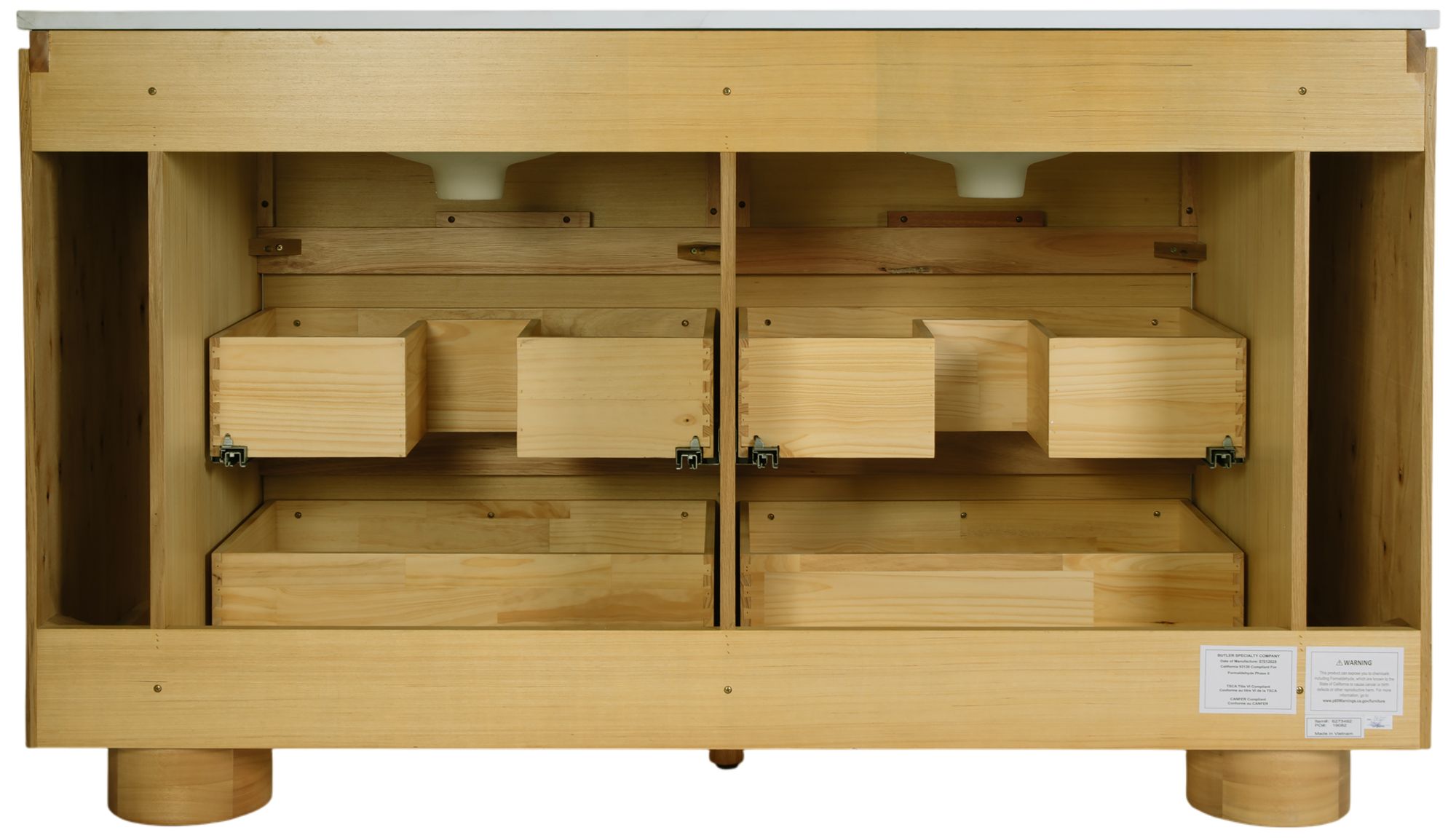 Image 7 Butler Specialty Company Genoa 60. in. W Bathroom Vanity, Light Brown more views