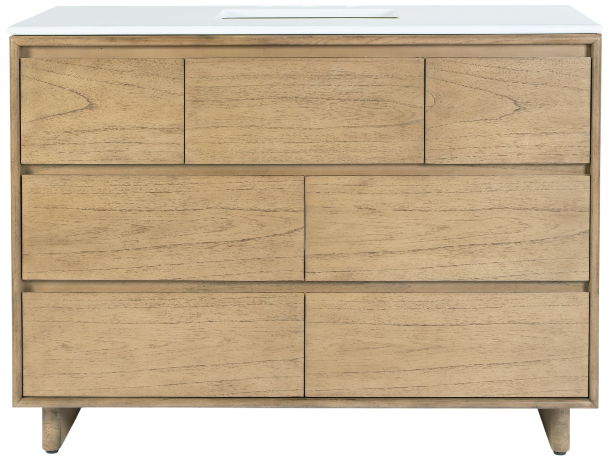 Image 4 Butler Specialty Company Halmstad 48 in. W 6 Drawer Vanity Set, Blonde Oak more views