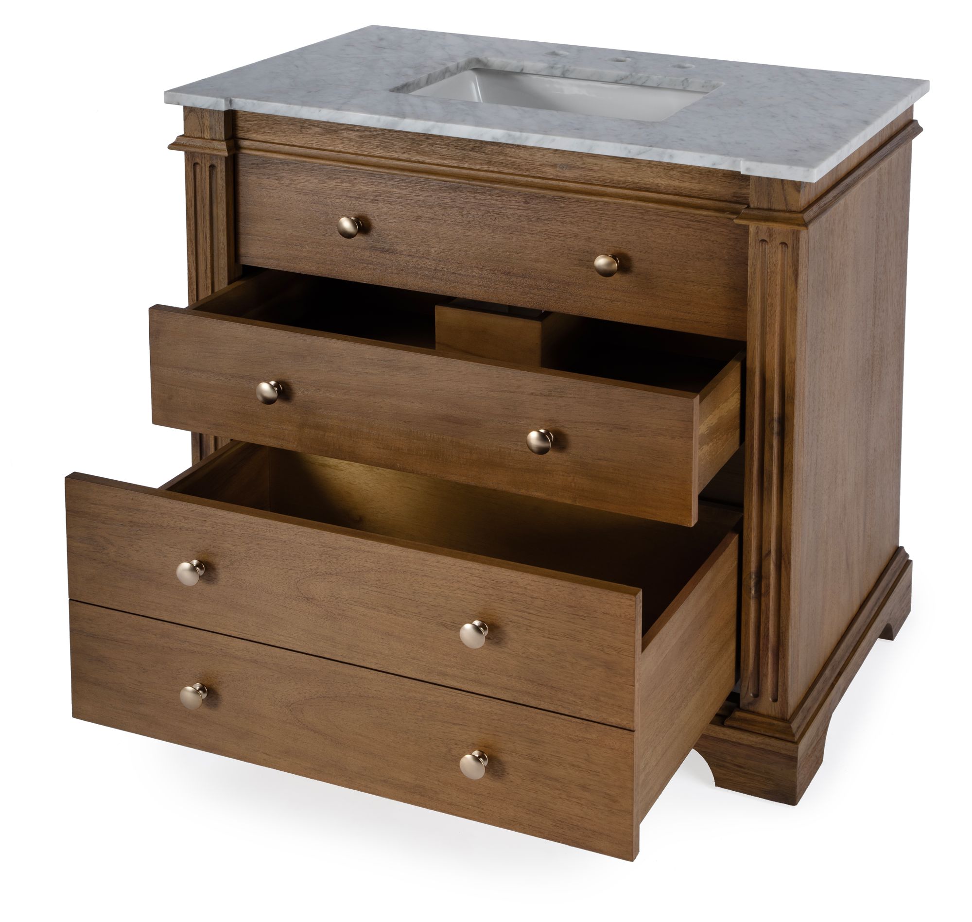 Image 4 Butler Specialty Company Hanson 36" Single Bathroom Vanity Set, Brown more views