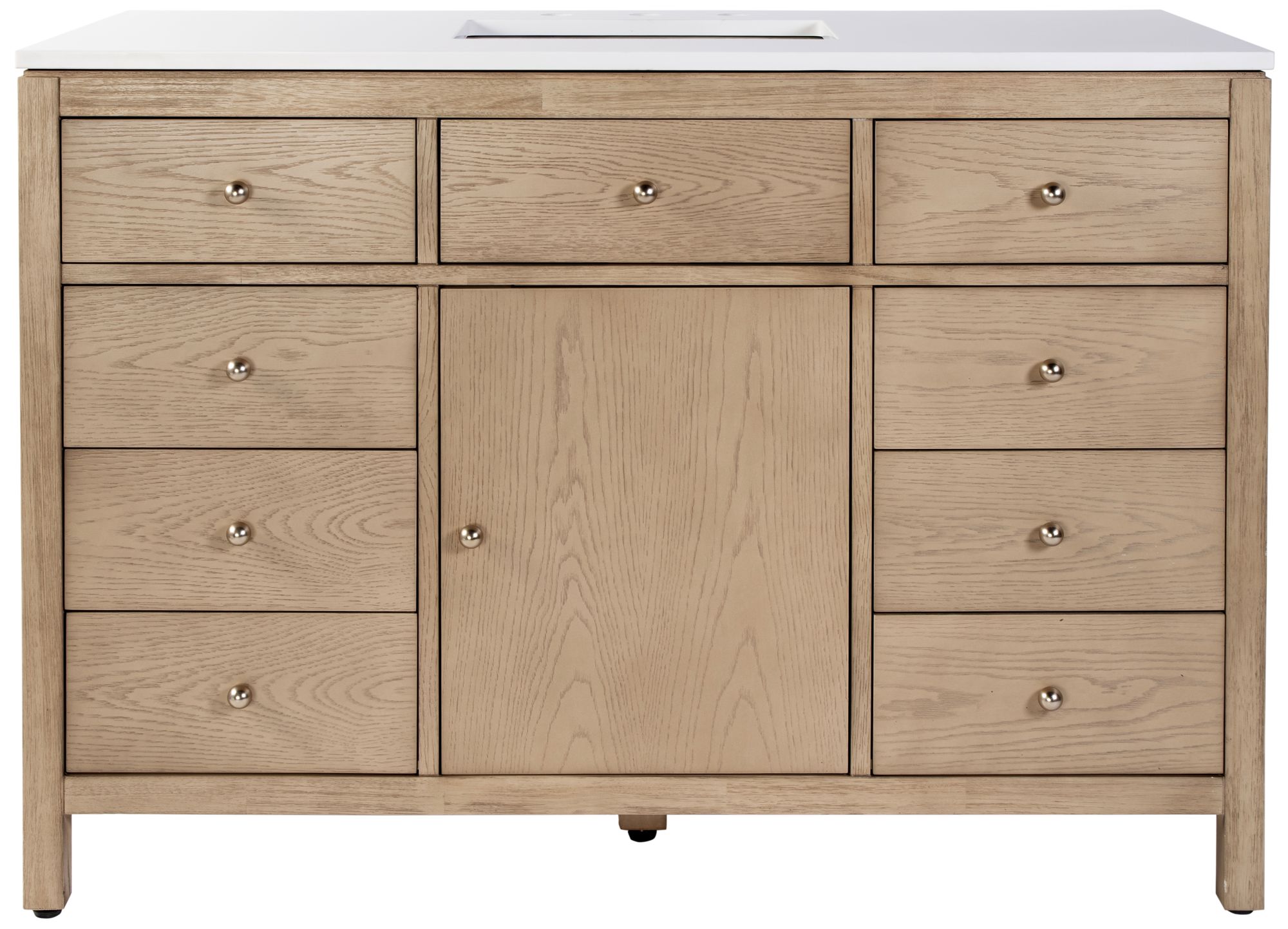 Image 5 Butler Specialty Company Nora 48 in. W Quartz Bathroom Vanity, Light Brown more views