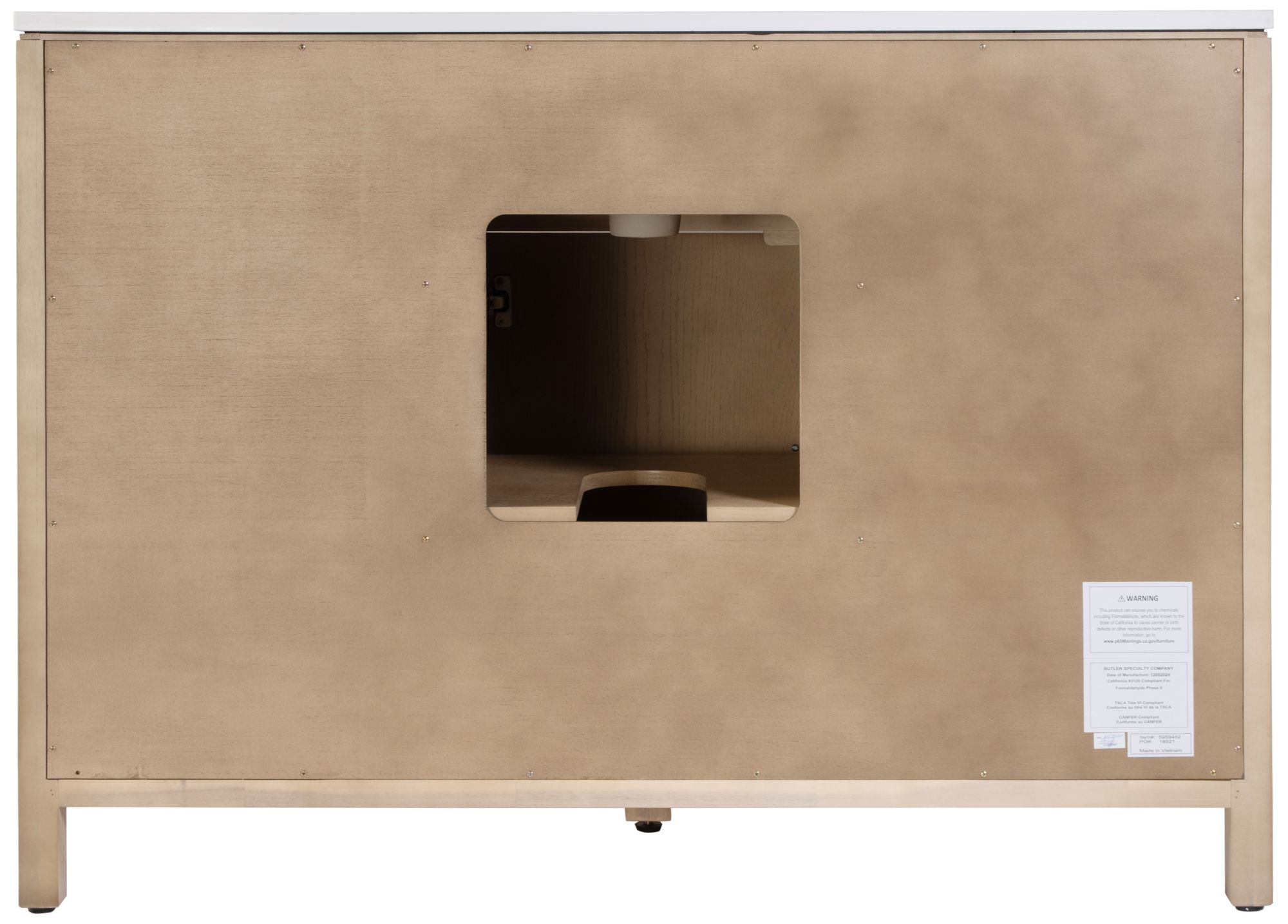 Image 7 Butler Specialty Company Nora 48 in. W Quartz Bathroom Vanity, Light Brown more views