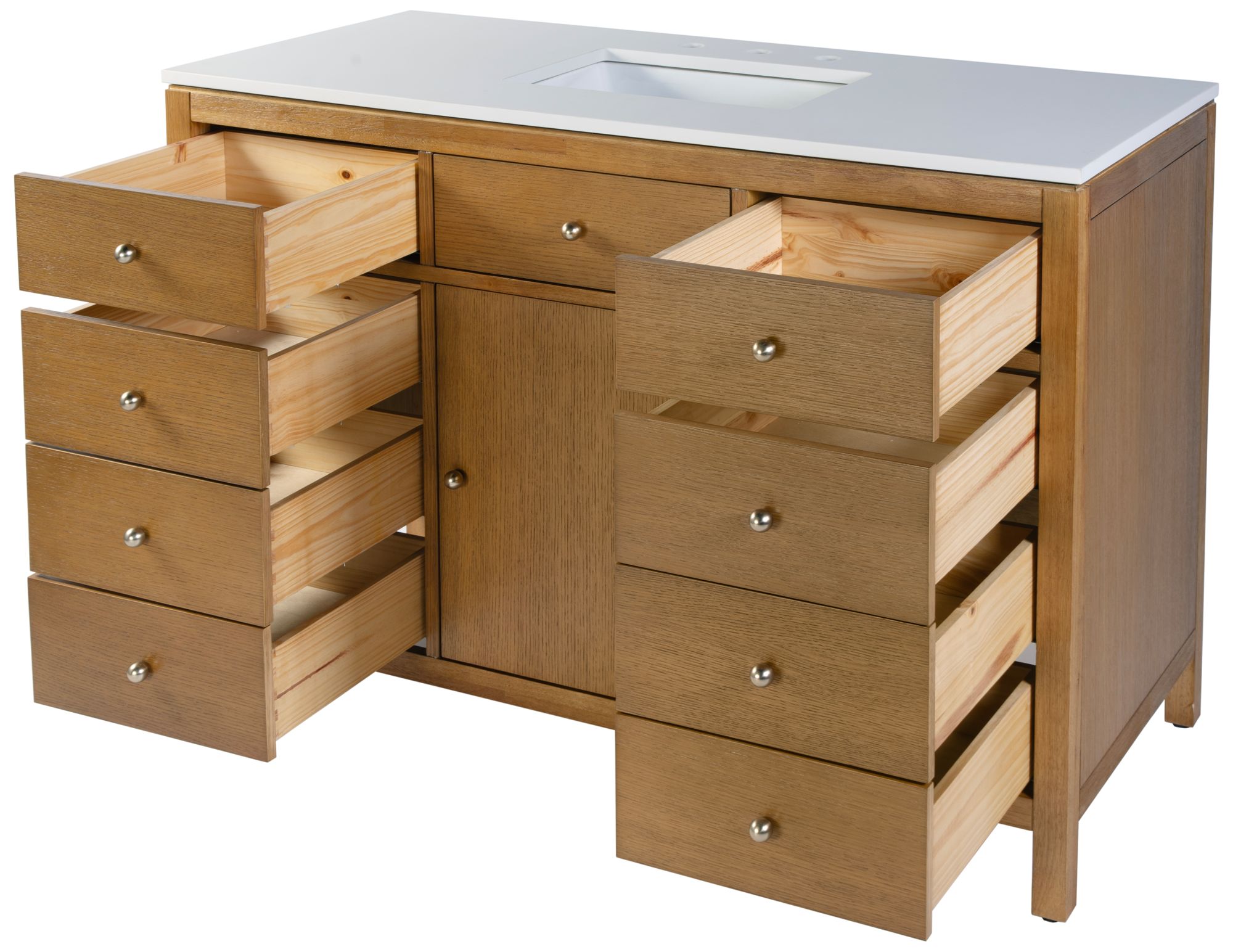 Image 3 Butler Specialty Company Nora 48 in. W Quartz Bathroom Vanity Set, Natural more views