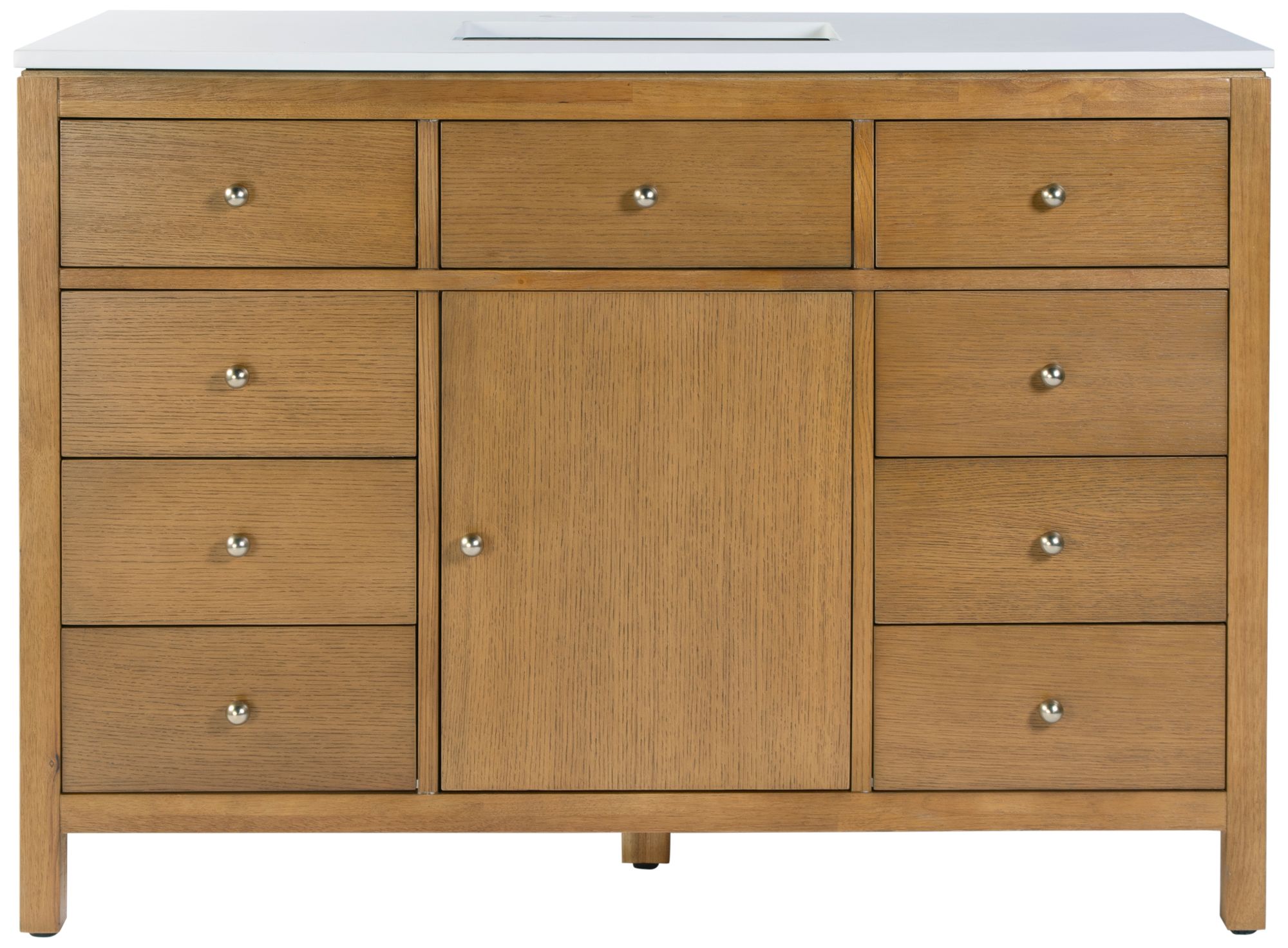 Image 4 Butler Specialty Company Nora 48 in. W Quartz Bathroom Vanity Set, Natural more views