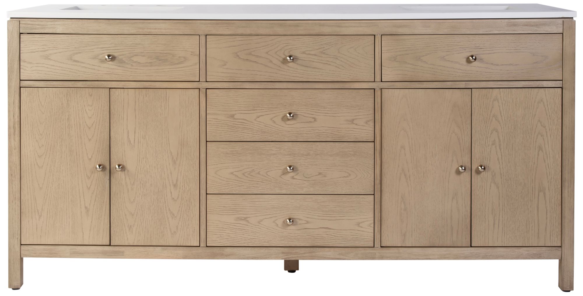 Image 4 Butler Specialty Company Nora 72 in. W Quartz Bathroom Vanity, Light Brown more views