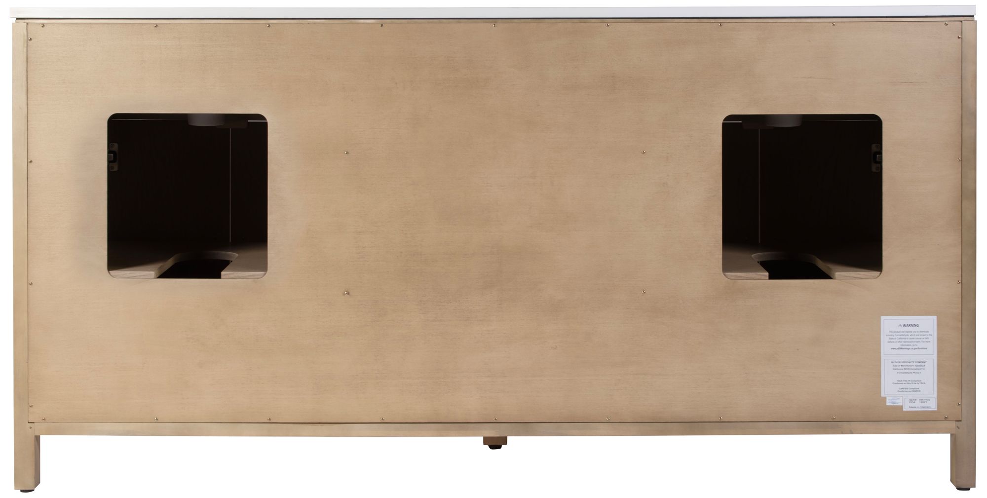 Image 7 Butler Specialty Company Nora 72 in. W Quartz Bathroom Vanity, Light Brown more views