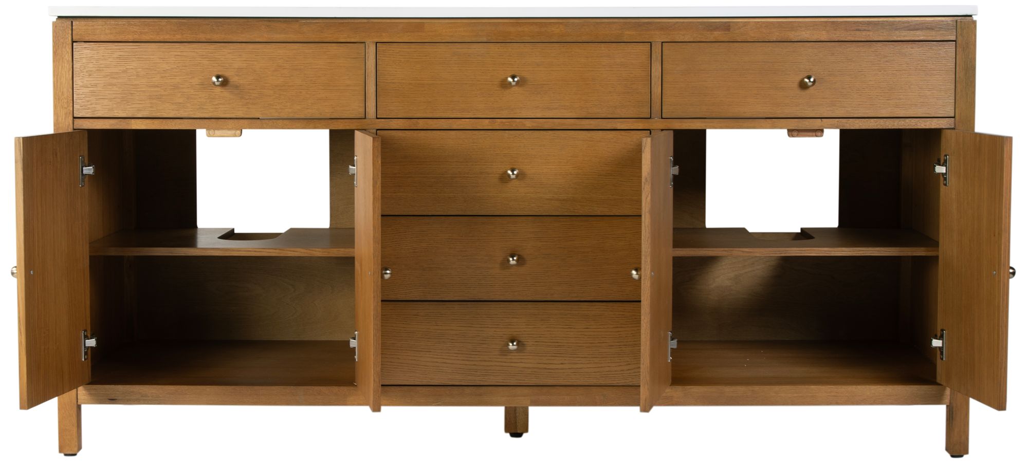 Image 5 Butler Specialty Company Nora 72 in. W Quartz Bathroom Vanity Set, Natural more views