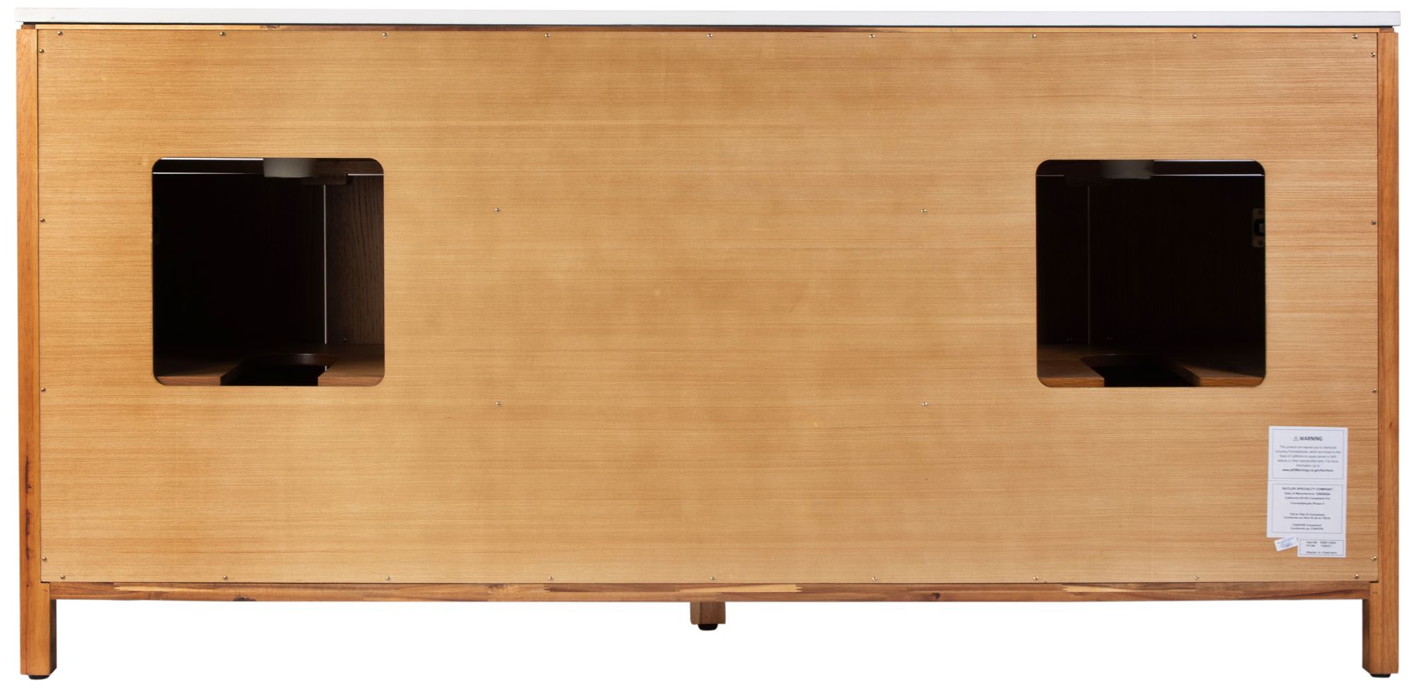 Image 7 Butler Specialty Company Nora 72 in. W Quartz Bathroom Vanity Set, Natural more views