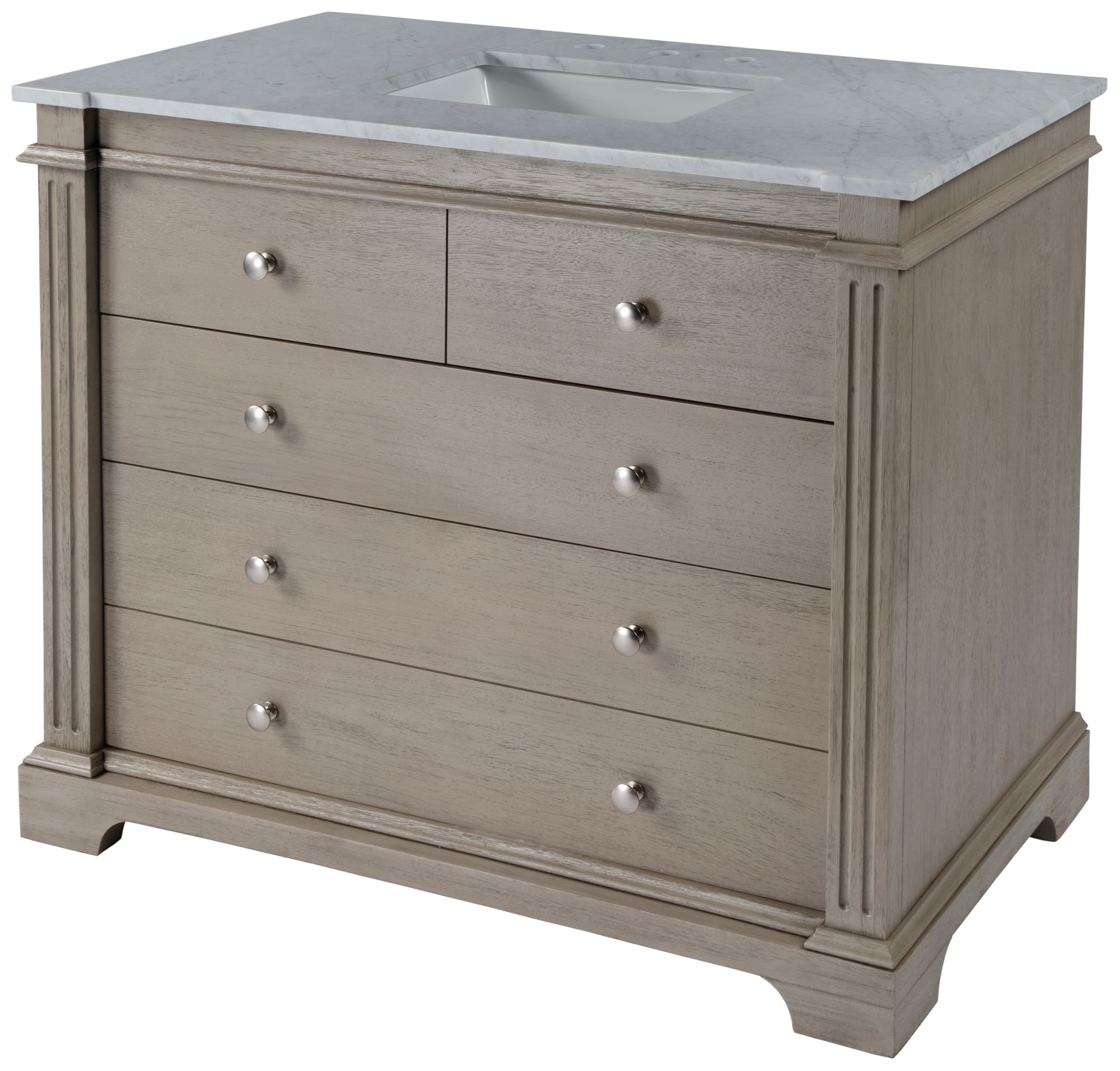 Butler Specialty Company Rachelle 42 in. W Single Bathroom Vanity Set, Gray
