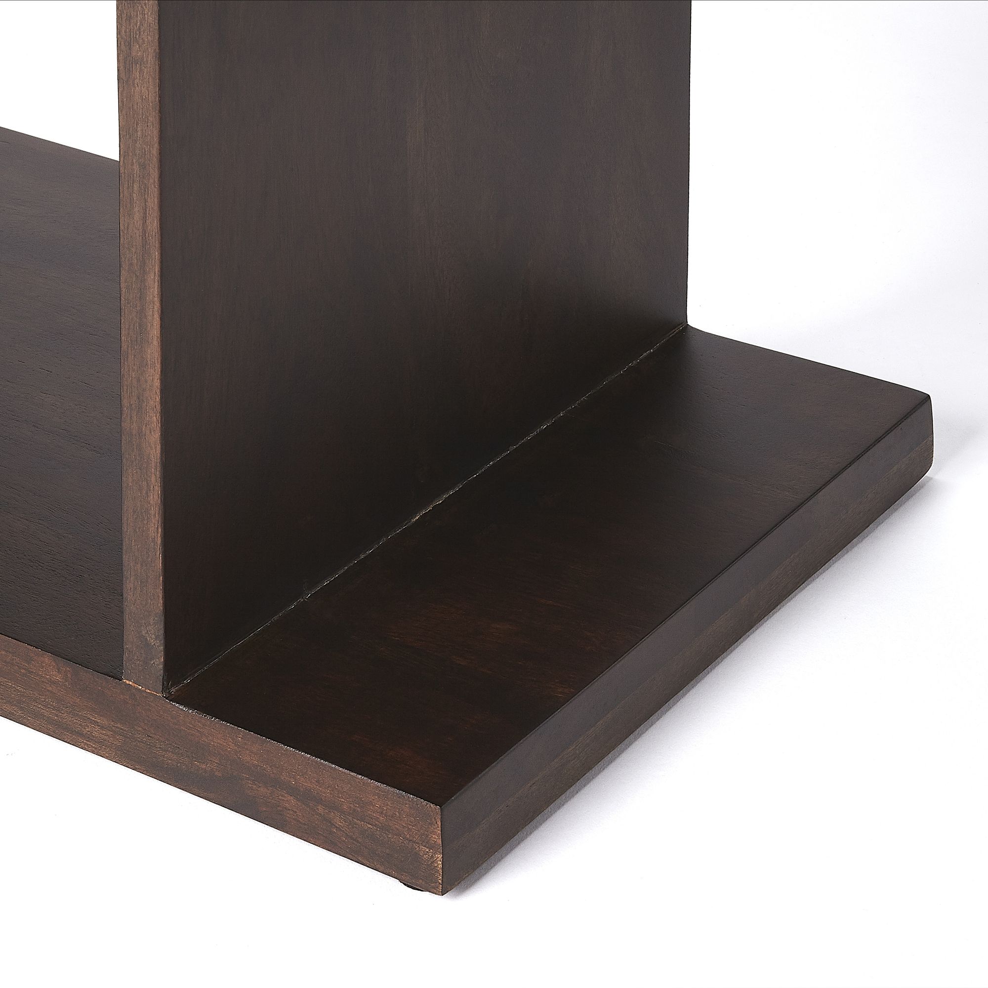 Image 6 Butler Stockholm Coffee Brown Wood 4-Shelf Bookcase Etagere more views