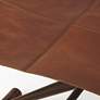 Butler Sutton Medium Brown Leather Folding Stool