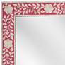 Butler Vivienne Pink Bone Inlay 24" x 30" Wall Mirror