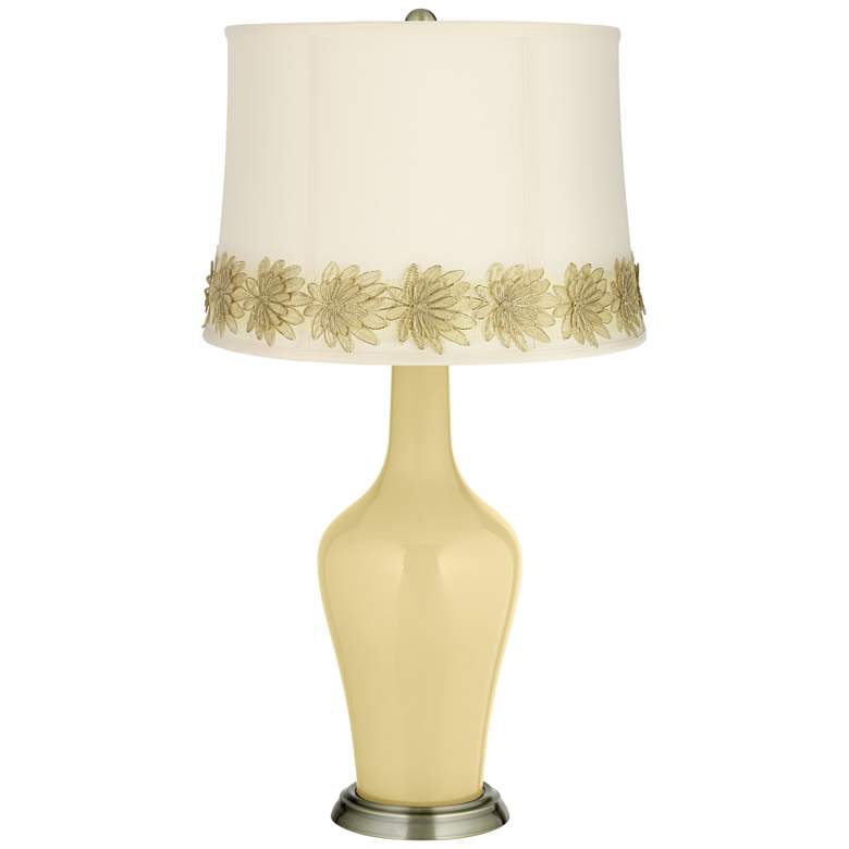 Image 1 Butter Up Anya Table Lamp with Flower Applique Trim