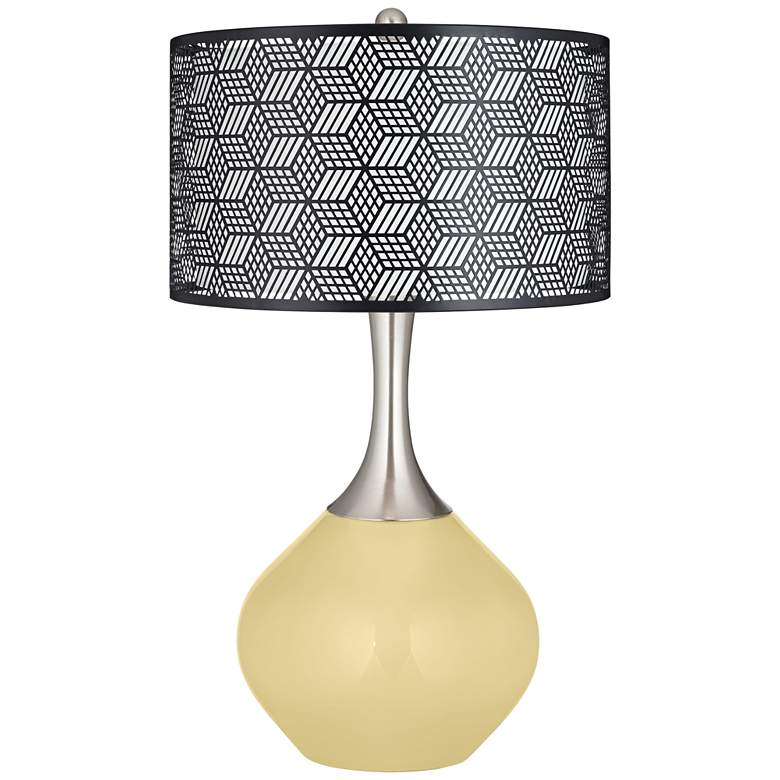 Image 1 Butter Up Black Metal Shade Spencer Table Lamp