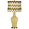 Butter Up Blue and Brown Chevron Shade Anya Table Lamp