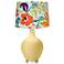 Butter Up Bright Tropical Shade Ovo Table Lamp