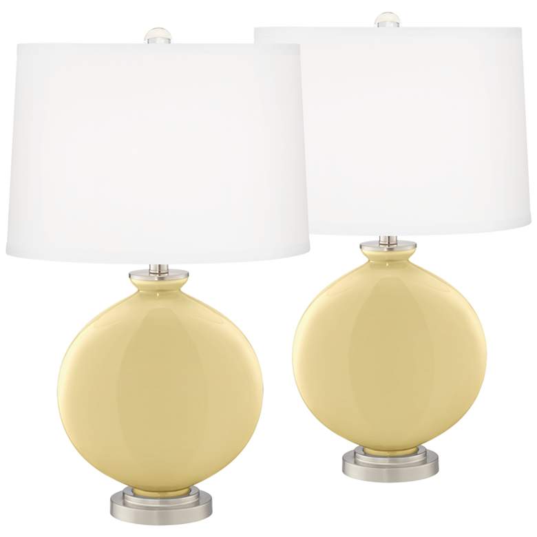 Image 2 Butter Up Carrie Table Lamp Set of 2 with Dimmers