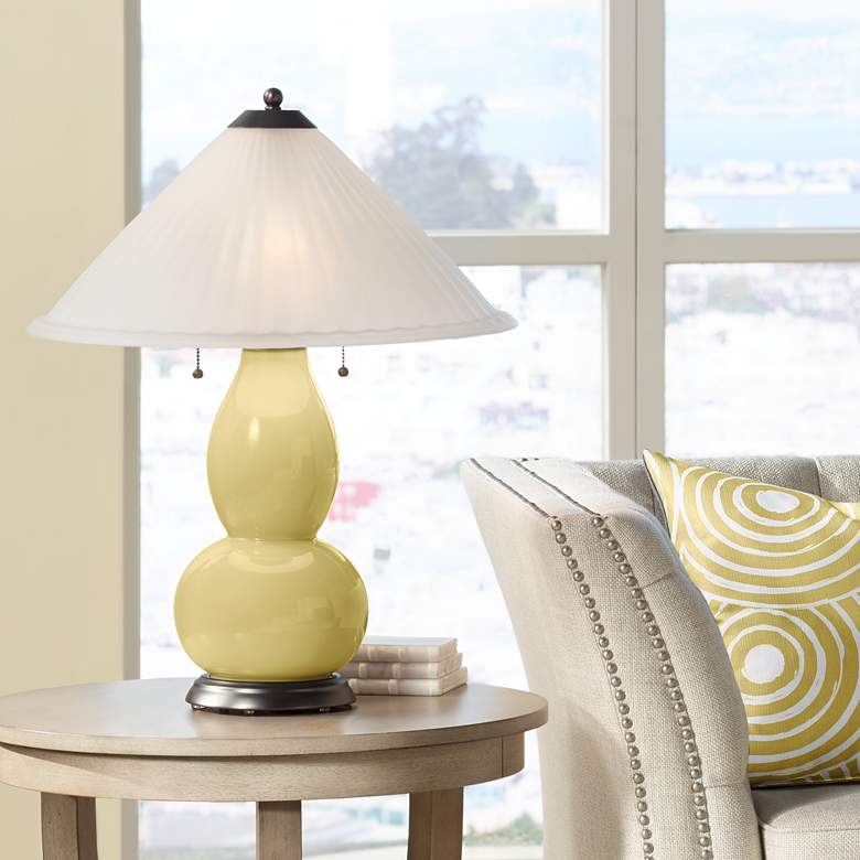 Image 1 Butter Up Fulton Table Lamp with Fluted Glass Shade