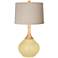 Butter Up Natural Linen Drum Shade Wexler Table Lamp