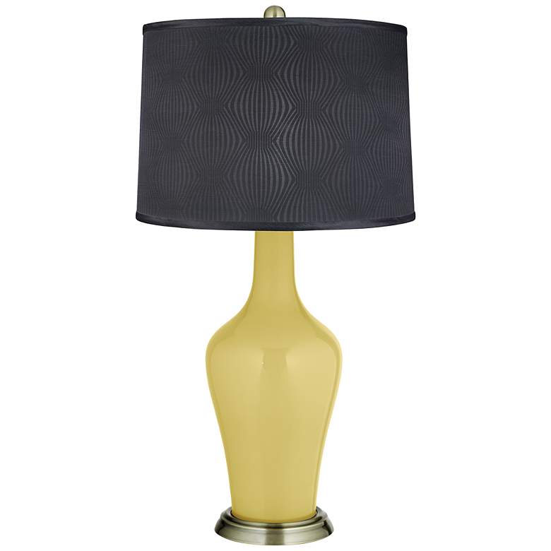 Image 1 Butter Up Patterned Gray Shade Anya Table Lamp