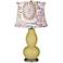 Butter Up Purple Flowers Shade Double Gourd Table Lamp