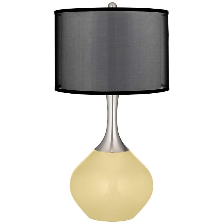 Image 1 Butter Up Spencer Table Lamp with Organza Black Shade