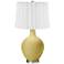 Butter Up White Curtain Ovo Table Lamp