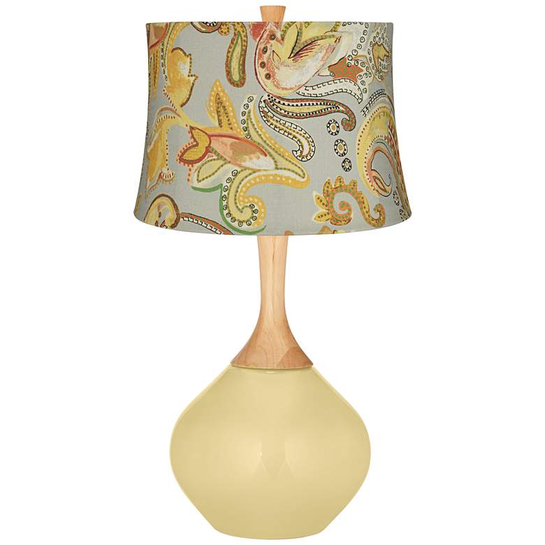 Image 1 Butter Up Yellow Paisley Wexler Table Lamp