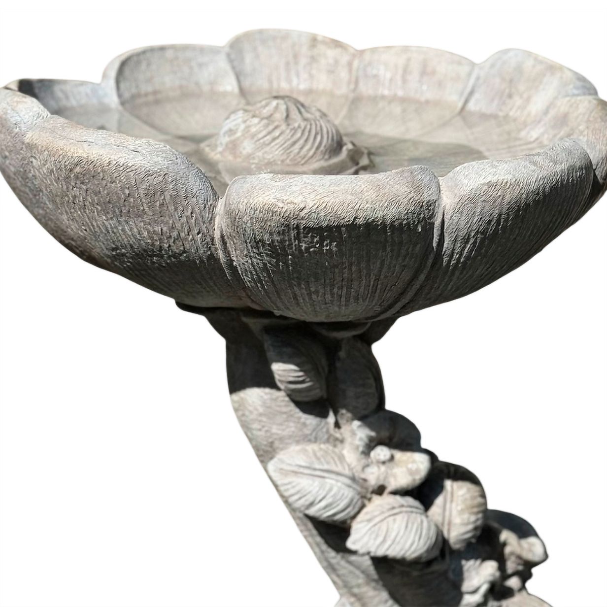 Image 2 Buttercup 21" High Sorrento Sandstone Outdoor Birdbath - Made to Order more views