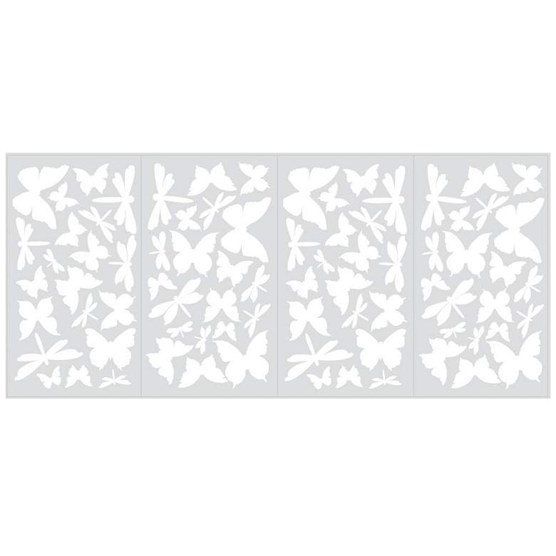 Image 1 Butterflies and Dragonflies Peel and Stick Wall Decal Set