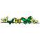 Butterflies On A Wire 28"W Green Capiz Shell Wall Decor