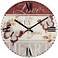 Butterfly 12" Wide Decorative Wall Clock
