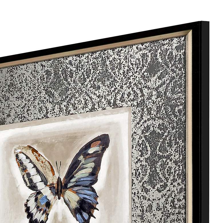 Image 4 Butterfly 22 inch High 4-Piece Giclee Framed Wall Art Set more views