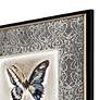 Butterfly 22" High 4-Piece Giclee Framed Wall Art Set in scene