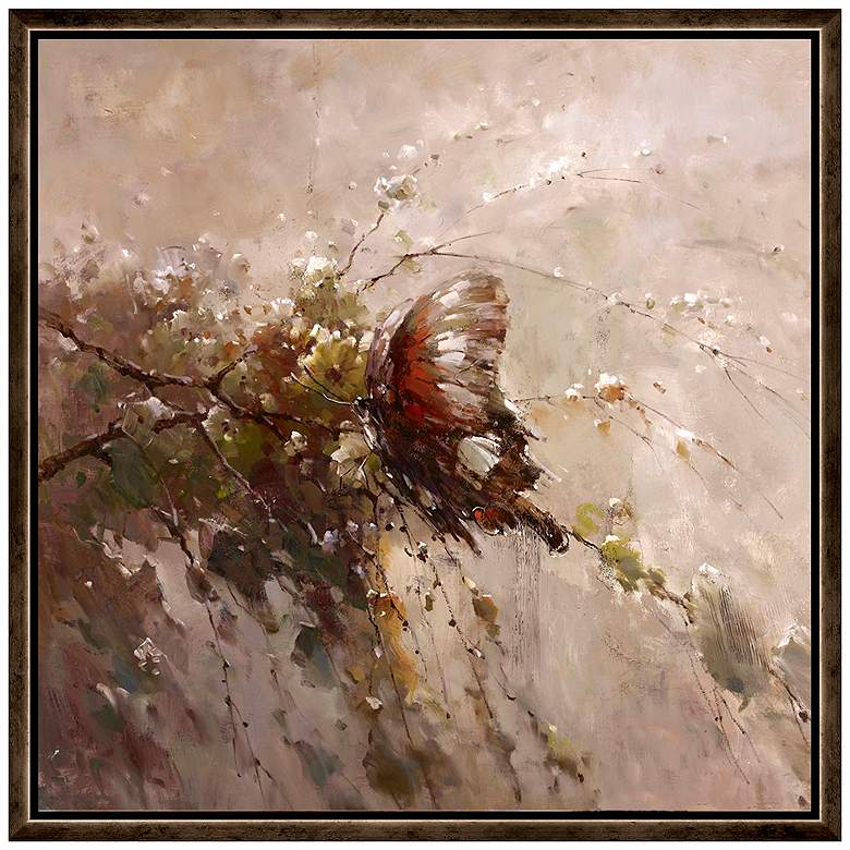 Image 1 Butterfly 36 In. by 36 In.  Framed Art